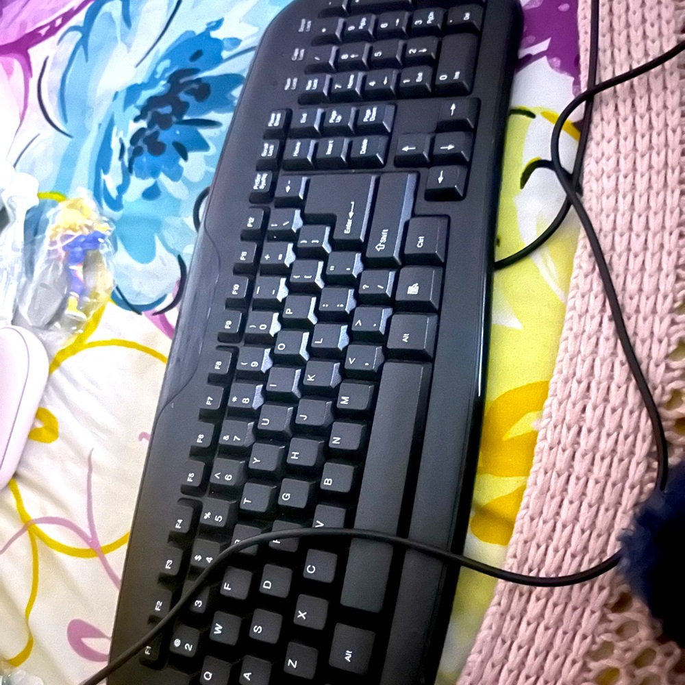 New keyboard black usb wired